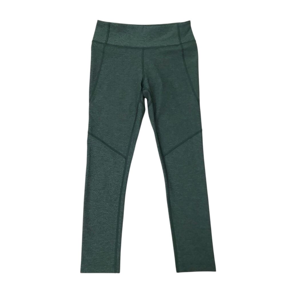 Outdoor Voices Leggings Small Green Warm Up Crop Comfort Stretch Athleisure Gym